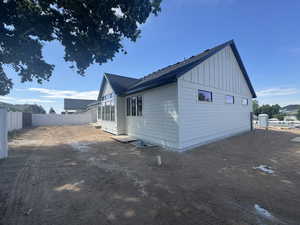 Side/Rear Elevation of Home