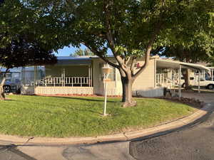 north facing front of home