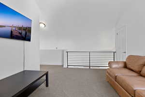 Loft/2nd Living Room with New Metal Railing
