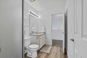 Bathroom 2 with New Flooring, Fresh Paint and New Granite Counter Tops