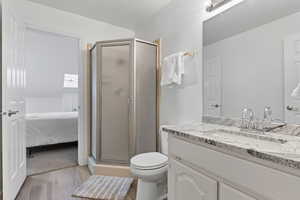 Bathroom Bathroom 2 with New Flooring, Fresh Paint and New Granite Counter Tops