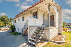 View of exterior entry