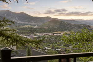 View of mountain background