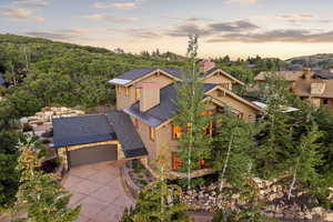 View from above of property