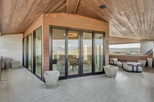 View of deck