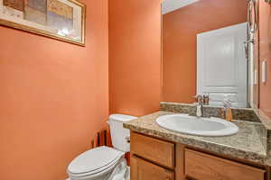 Half bathroom on main floor