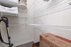 View of spacious closet