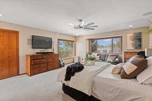 Primary Bedroom with incredible mountain and valley views!