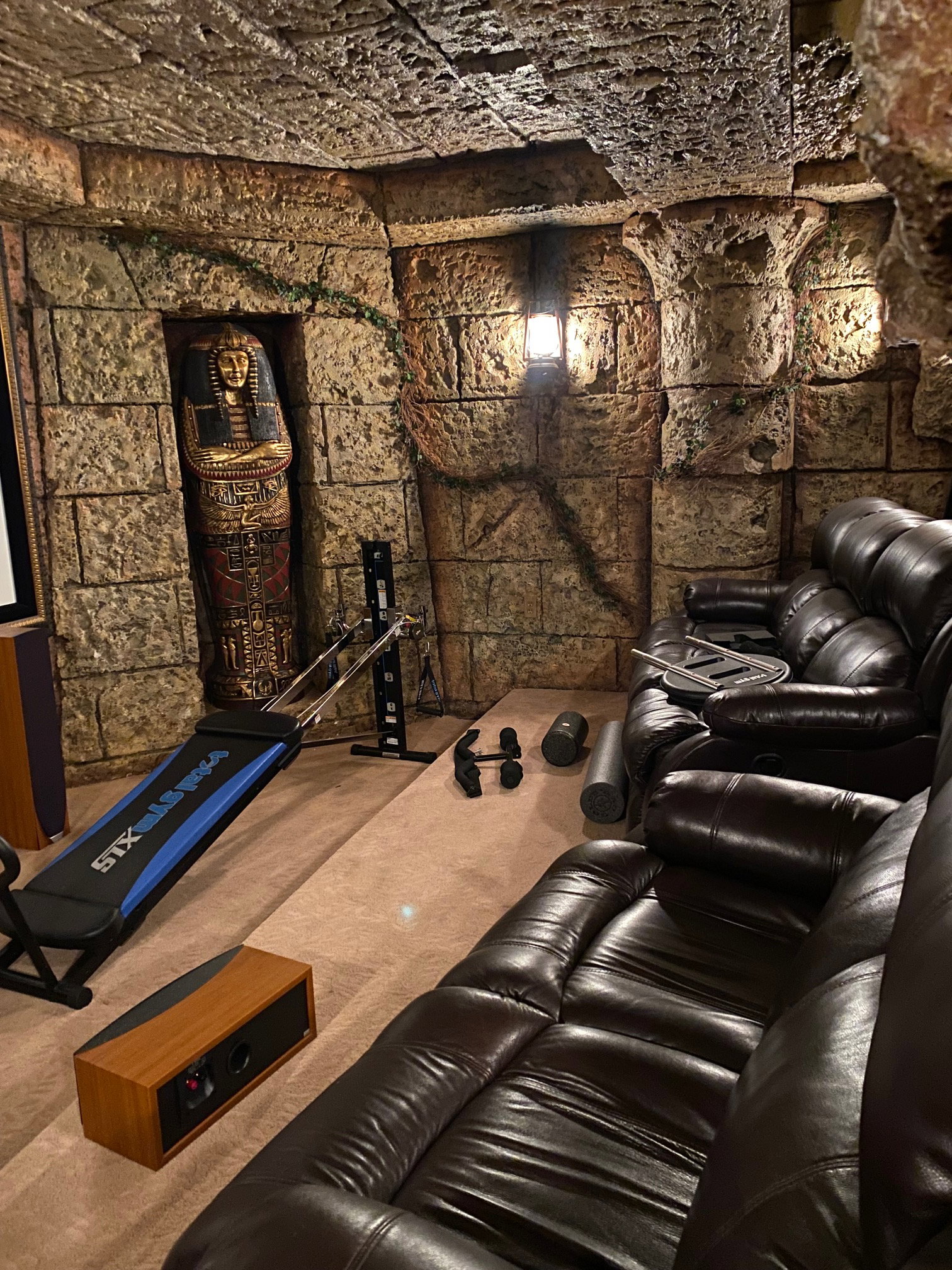 View of carpeted cinema