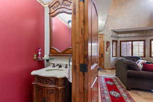 Bathroom with vanity