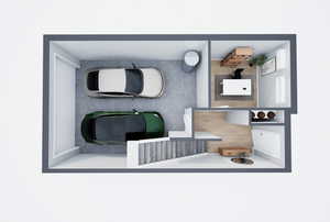 3D Floor Plan of Level 1