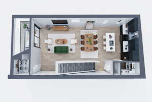 3D View of Level 2 Plan