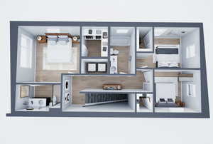 3D Floor Plan of Level 3