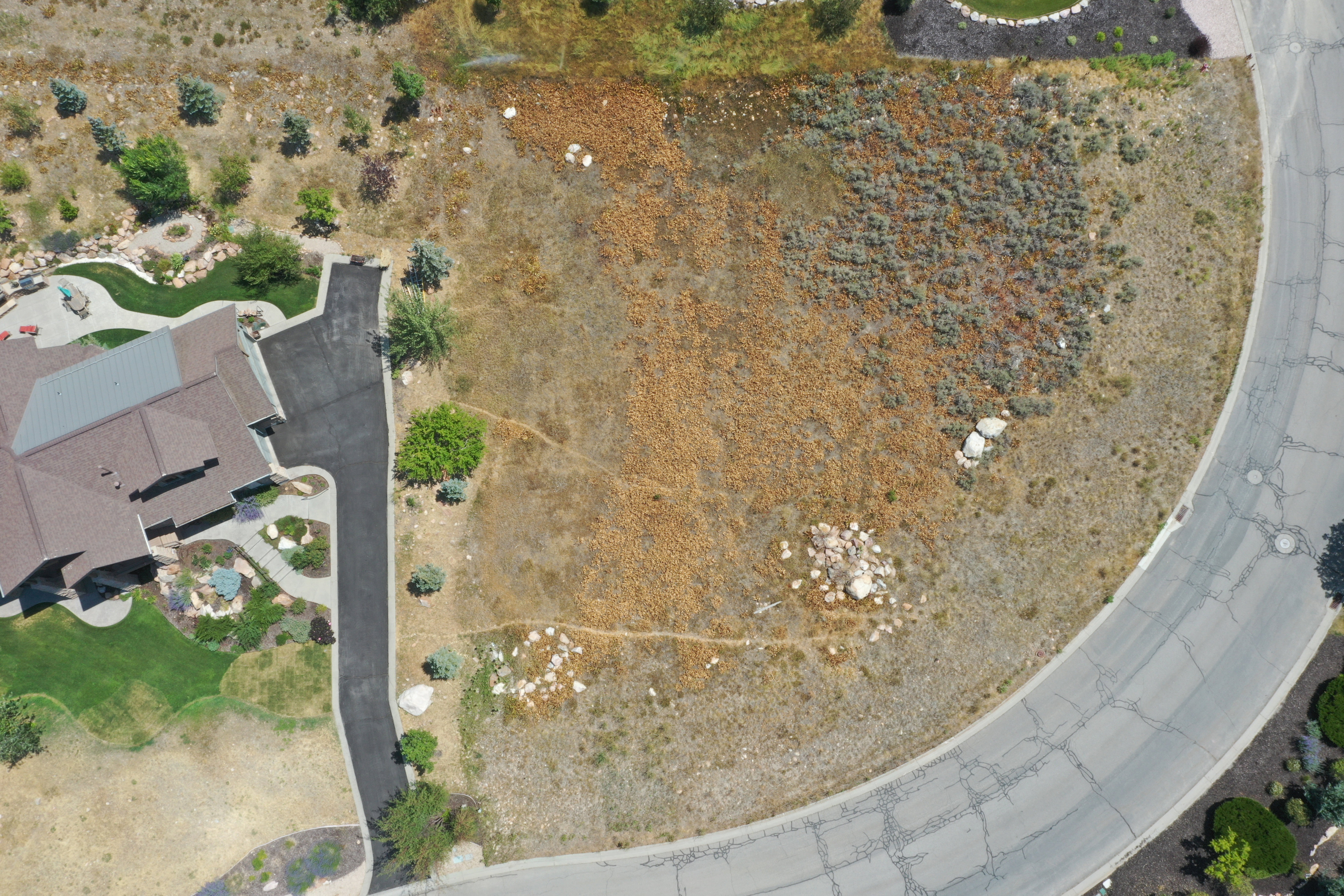 Aerial view of property's location