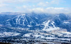 Nordic Valley Summer and Winter Resort to the West.