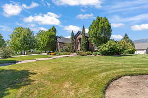 View of green lawn