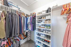 View of spacious closet