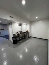 Finished commercial grade kitchen area
