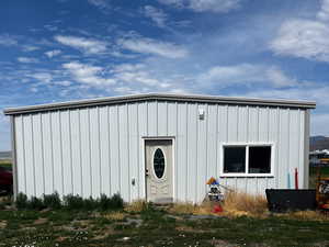 Front View of large shed