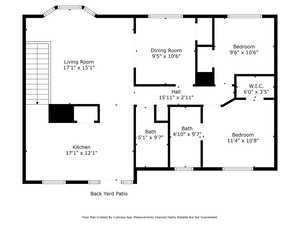 Floor plan of main level