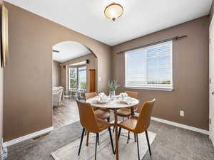 Dining area- could also be used as an office