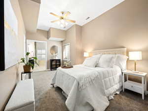 Primary bedroom in basement