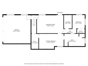 Floor plan of basement