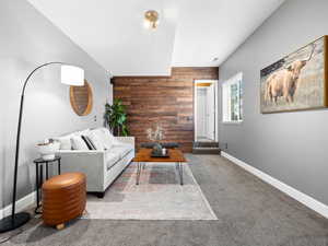 Walkout basement family room