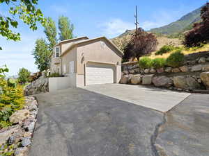 2 car garage with additional parking