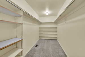 View of spacious closet