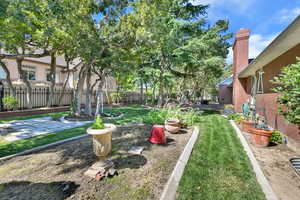 View of yard featuring a patio