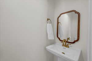 Bathroom featuring a sink