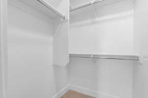 View of spacious closet