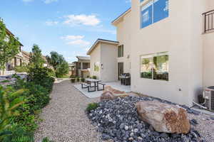 View of yard featuring a patio