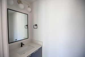 Bathroom featuring vanity