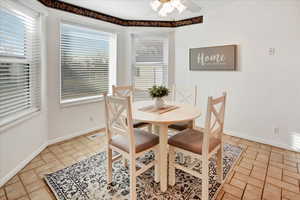 Dining room featuring baseboards
