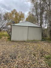 View of pole building