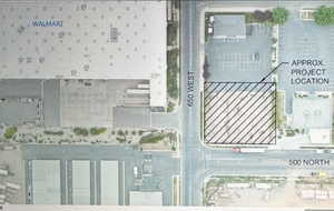 Aerial View Between Walmart and Home Depot