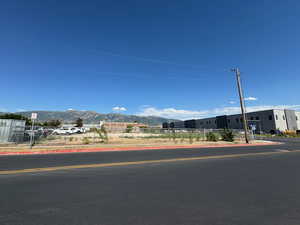View of asphalt road with a mountain view