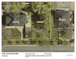 Aerial map of property and surrounding neighbors