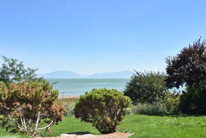 Water view featuring a mountainous background