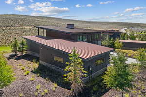 View from above of property