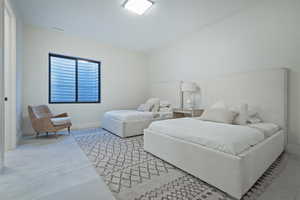 Bedroom featuring baseboards