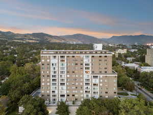 View of apartment building / complex with a mountain view