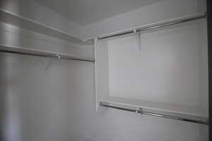 View of spacious closet