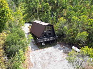 Aerial view of property and surrounding area