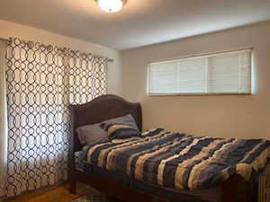Bedroom featuring wood finished floors