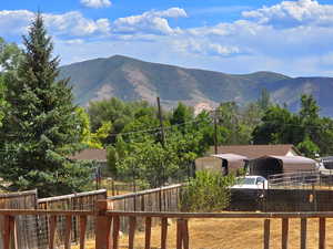 Backyard balcony Mountain view