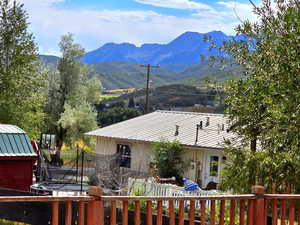 Backyard balcony view