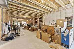 View of spacious basement with 9 ft ceilings and plenty of light!